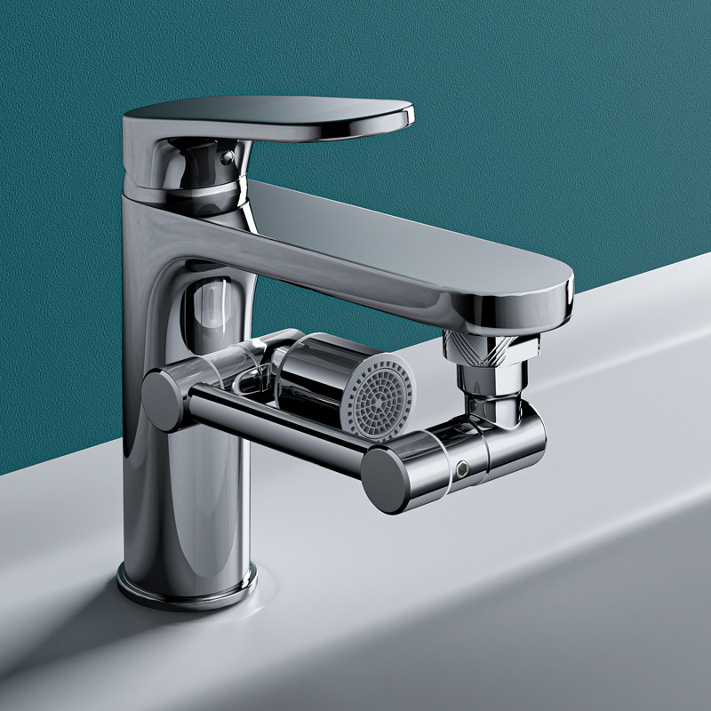 1080 Degree Solid Brass Robotic Arm Swivel Faucet Aerator