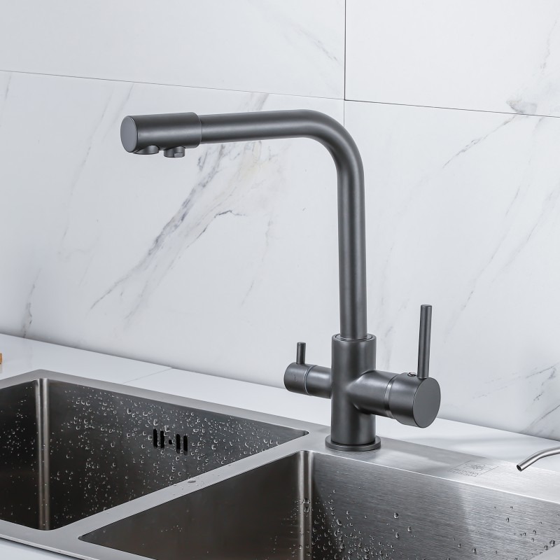 Gun Grey 7-Shape Pure Water Purifier Faucet